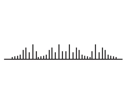 sound wave ilustration logo vector icon template