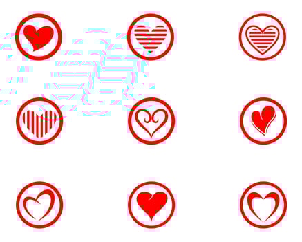 Love Logo and symbols Vector Template icons