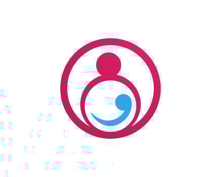 Adoption baby  and community care Logo template vector icon