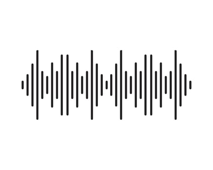 Sound waves vector illustration