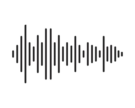 Sound waves vector illustration