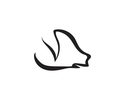 Pig head logo animal vector
