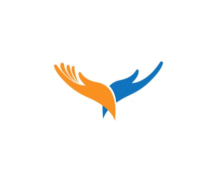 Hand care logo and symbols template icon vector