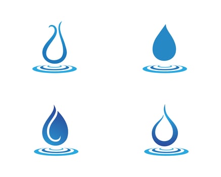 Water drop Logo Template vector illustration design 