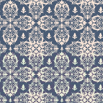 Royal victorian seamless pattern. Damask royal pattern vector