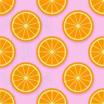 Orange Slices Background Vector