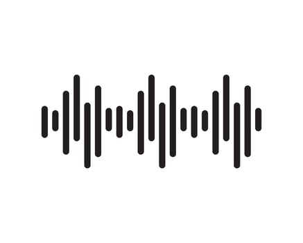 sound wave ilustration logo vector icon template