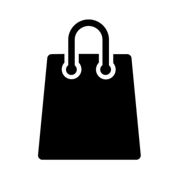 Online Shopping Bag Icon Vector