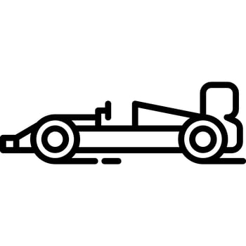 Formula1 Race Car Icon Vector