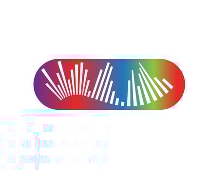 Wave Music note symbols logo and icons vector