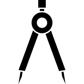 Compass Tool Icon Vector