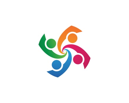 Community people care logo and symbols template.. vector