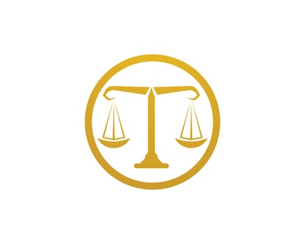Justice lawyer logo and symbols template icons  vector