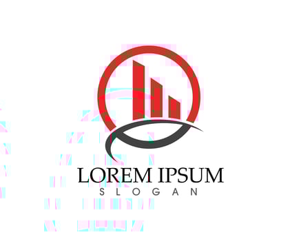 Business finance logo and symbols vector concept