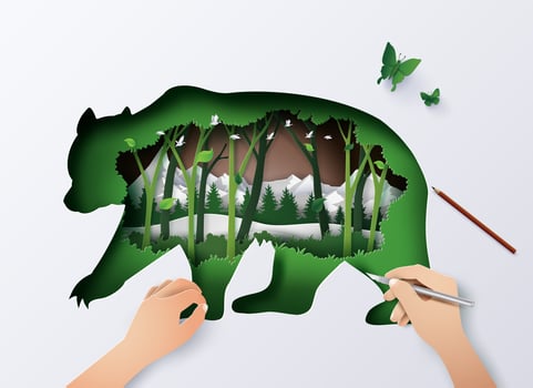 World Wildlife animal vector