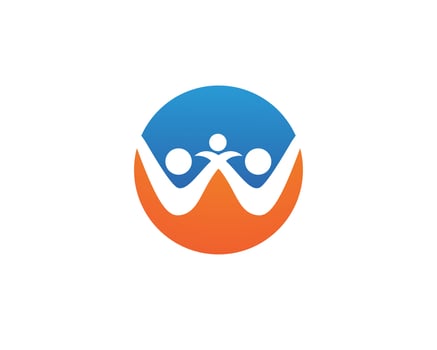 Adoption and community care Logo template  vector