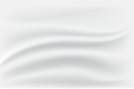 White and Grey Satin Silk. Cloth Fabric Textile with Wavy Folds. Abstract Texture Background. Crease Fabric. vector
