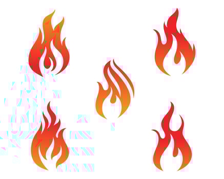 Fire flame vector illustration design