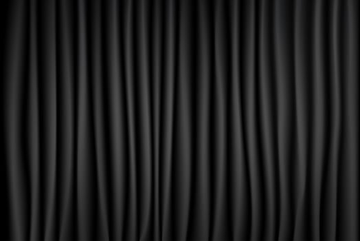 Black and White Curtain Theater Scene Stage Background. Backdrop with luxury silk velvet. Abstract texture. vector