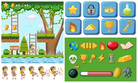 Game with object template vector