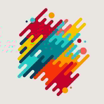 Abstract geometric motion shapes vector