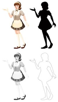 Set of maid character vector
