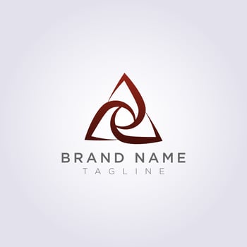 Vector Design Abstract triangle logo icon