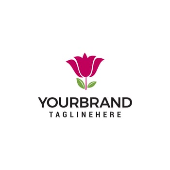 lily flower Logo vector illustration Design Template