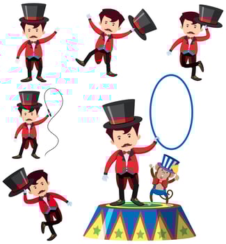 A Set of Magician Character vector