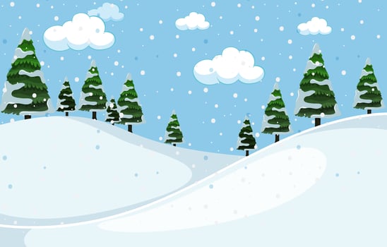 A white winter background vector