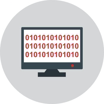 Vector Binary code online Icon