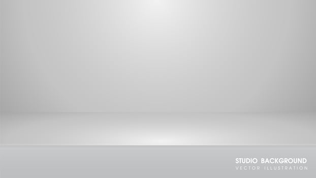 Vector table with carpet in the studio For making advertising media for selling products.