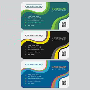 Colorful Business Card Collection vector