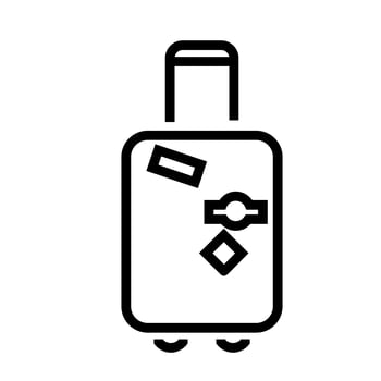 Luggage Icon Vector