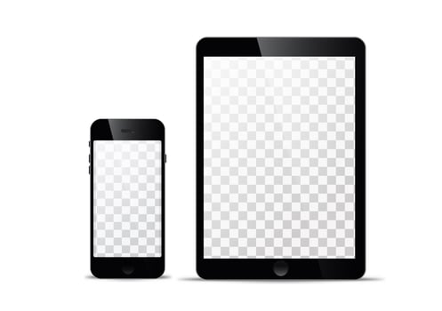 Electronic vector model Modern technology, smartphones, tablets, computers and notebooks