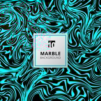 Abstract blue and black watercolor stains. Marble background texture. vector