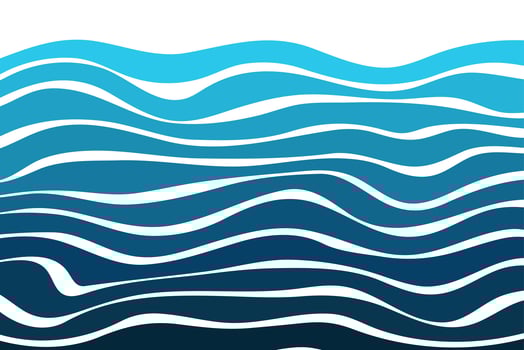 Curved line background with beautiful water waves that look modern. vector