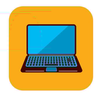 Laptop Free Logo Template vector