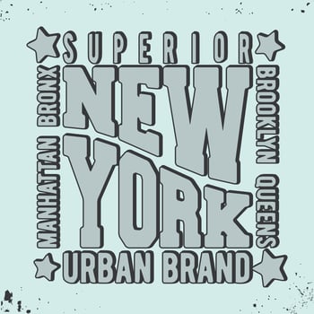 New York vintage stamp vector