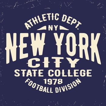 New York vintage stamp vector