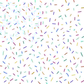 Carnival festive colorful confetti on white background. Element birthday holiday pattern. vector