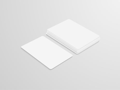 Bank Business cards mockup.   vector