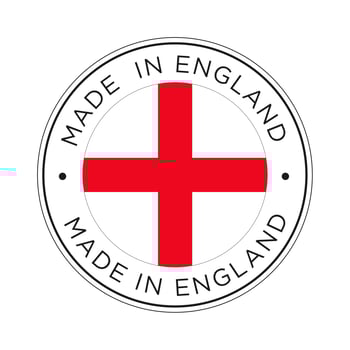 Made in England flag icon. vector