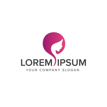 beautiful women Logos. Spa and Esthetics Cosmetics and beauty lo vector