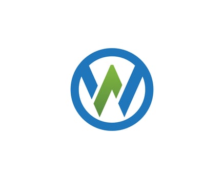 W letters business logo and symbols template icon app vector