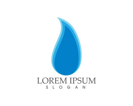Water drop nature logo and symbols template icons app.. vector