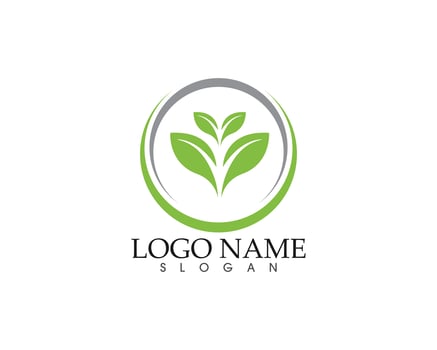 Ecology vector icon logo and symbol  template