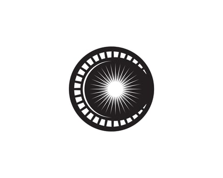 Sun logo and symbols star icon web vector