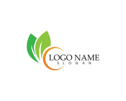 Ecology vector icon logo and symbol  template