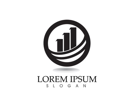 Business finance logo and symbols vector concept